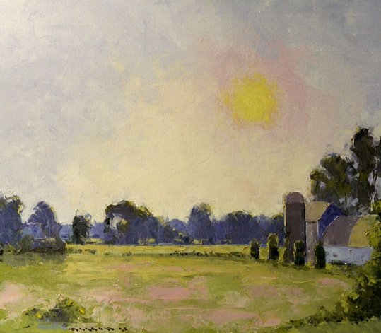 Farm at Sunset