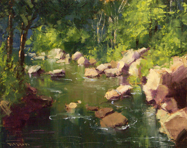 A Quiet Flow Among the Rocks