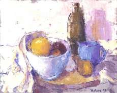 Still Life with Blue Cup