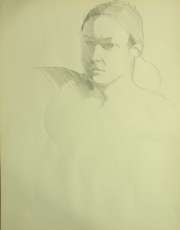 Protrait head, reclining