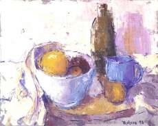 Still Life with Blue Cup